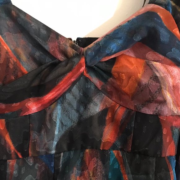 Anthropologie Hutch Puff Sleeve Midi Dress - Petite size O - Picture 5 of 7